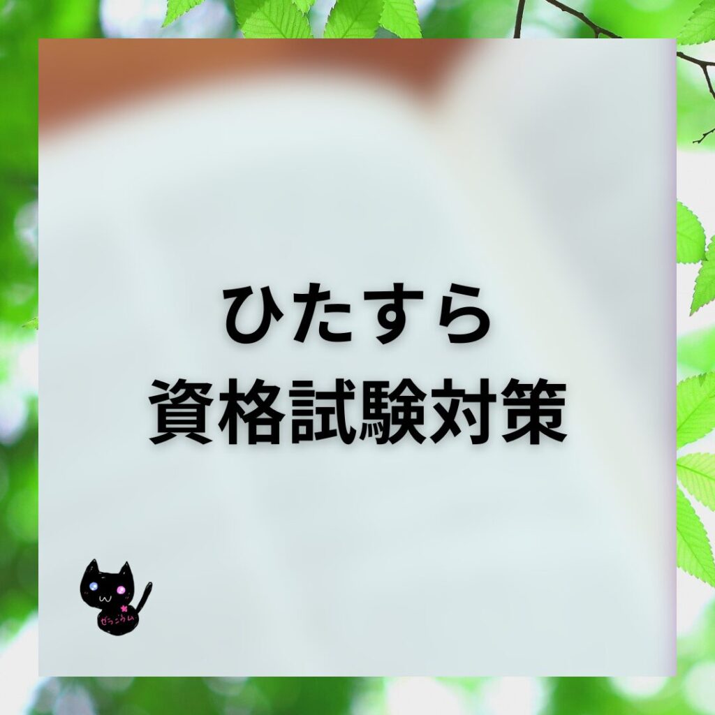 資格試験対策のHPバナー
