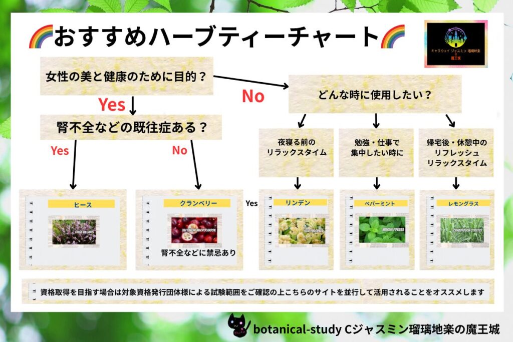 HPハーブ診断チャート