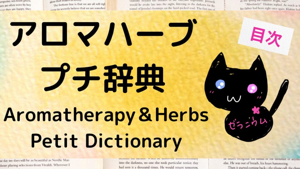 ポートフォリオアロマハーブプチ辞典目次のアイキャッチ
