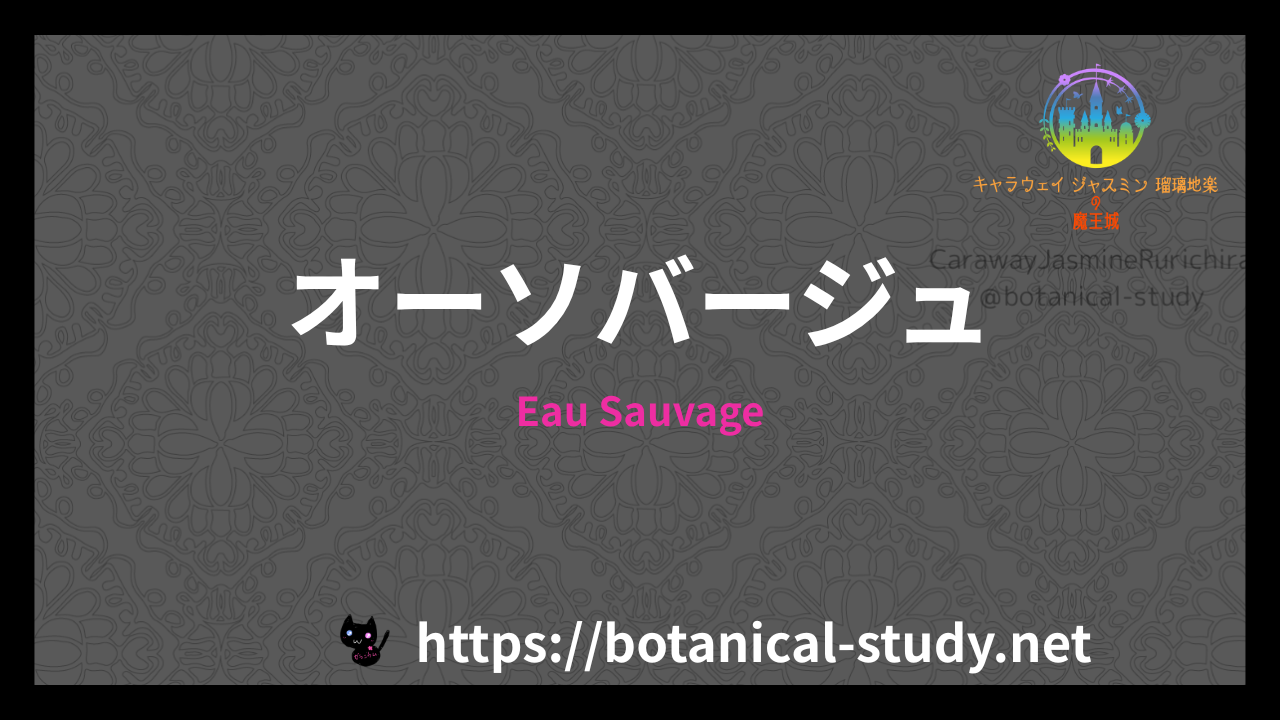 Eau Sauvageの香水辞典のアイキャッチ　