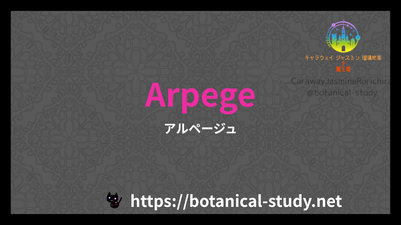 英語版Arpegeの香水辞典のアイキャッチ