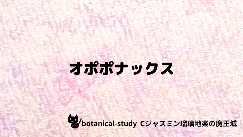 オポポナックスのプチ辞典クイズのアイキャッチ