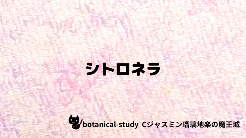 シトロネラのプチ辞典クイズのアイキャッチ